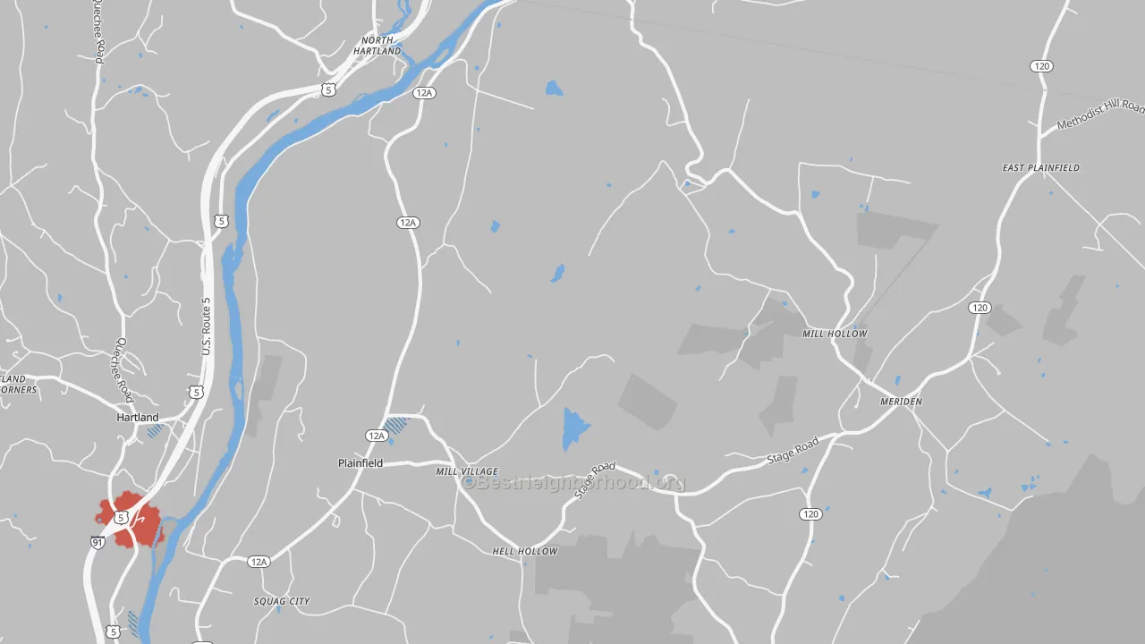 Transit Grade map of Plainfield, NH