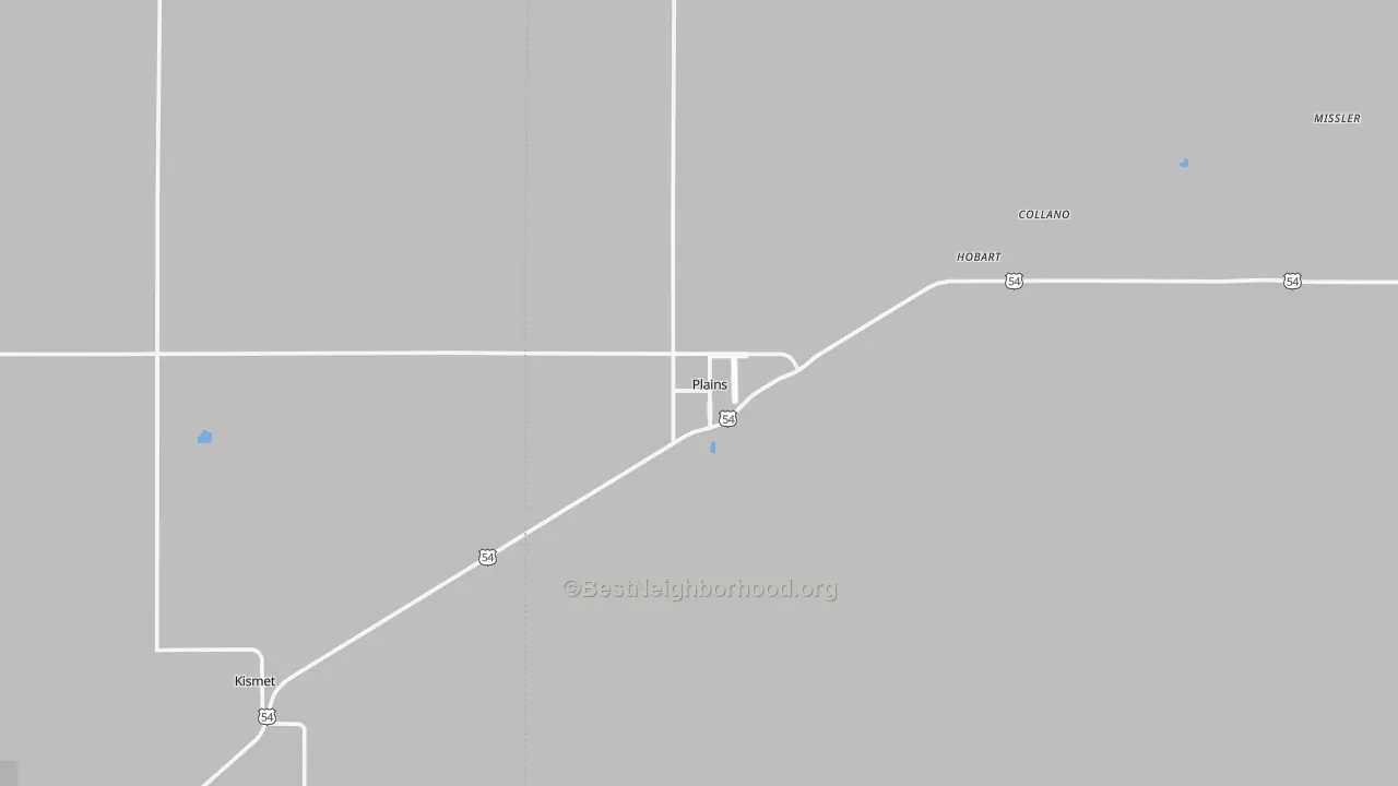 Transit Grade map of Plains, KS