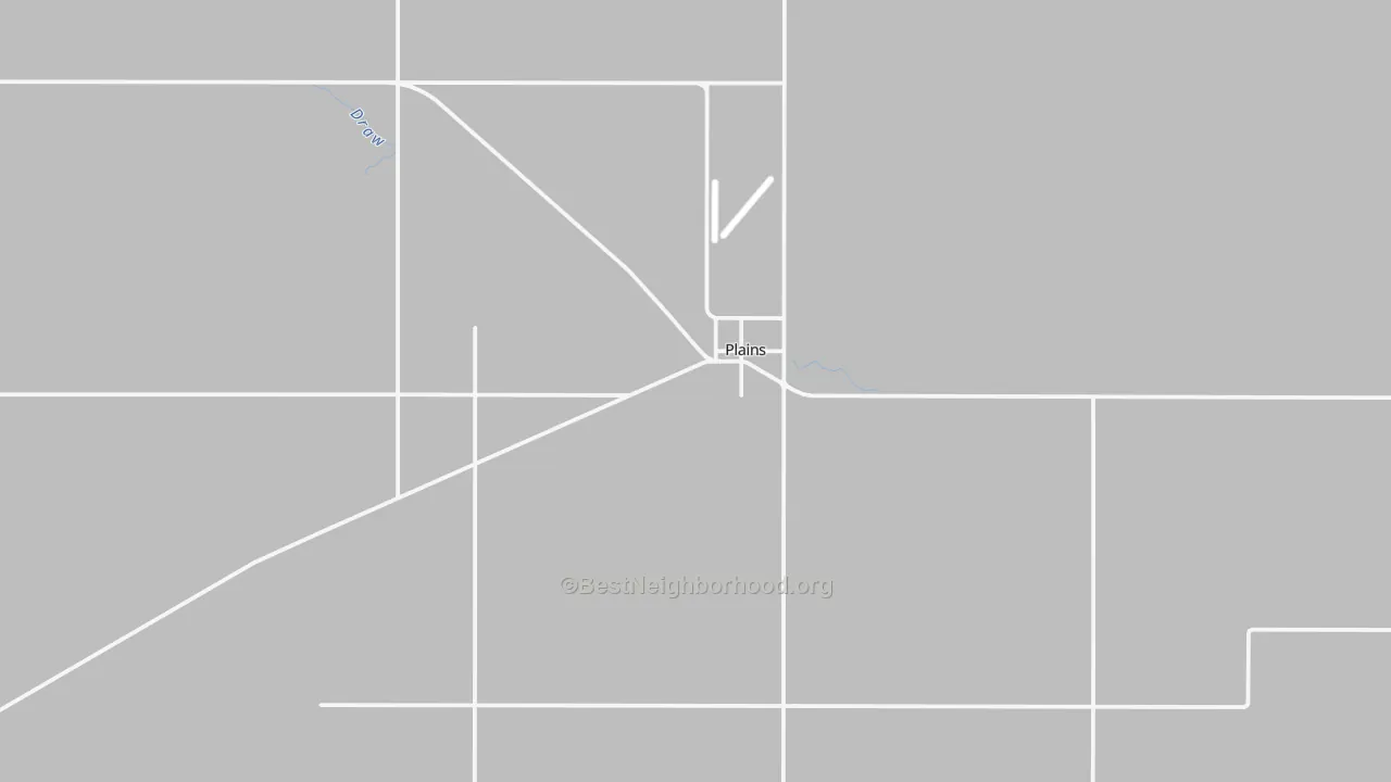 Transit Grade map of Plains, TX