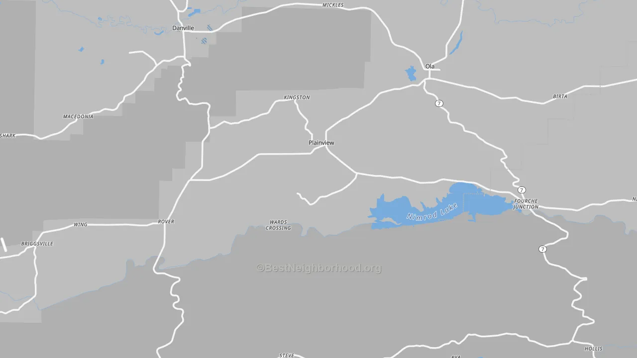 Transit Grade map of Plainview, AR