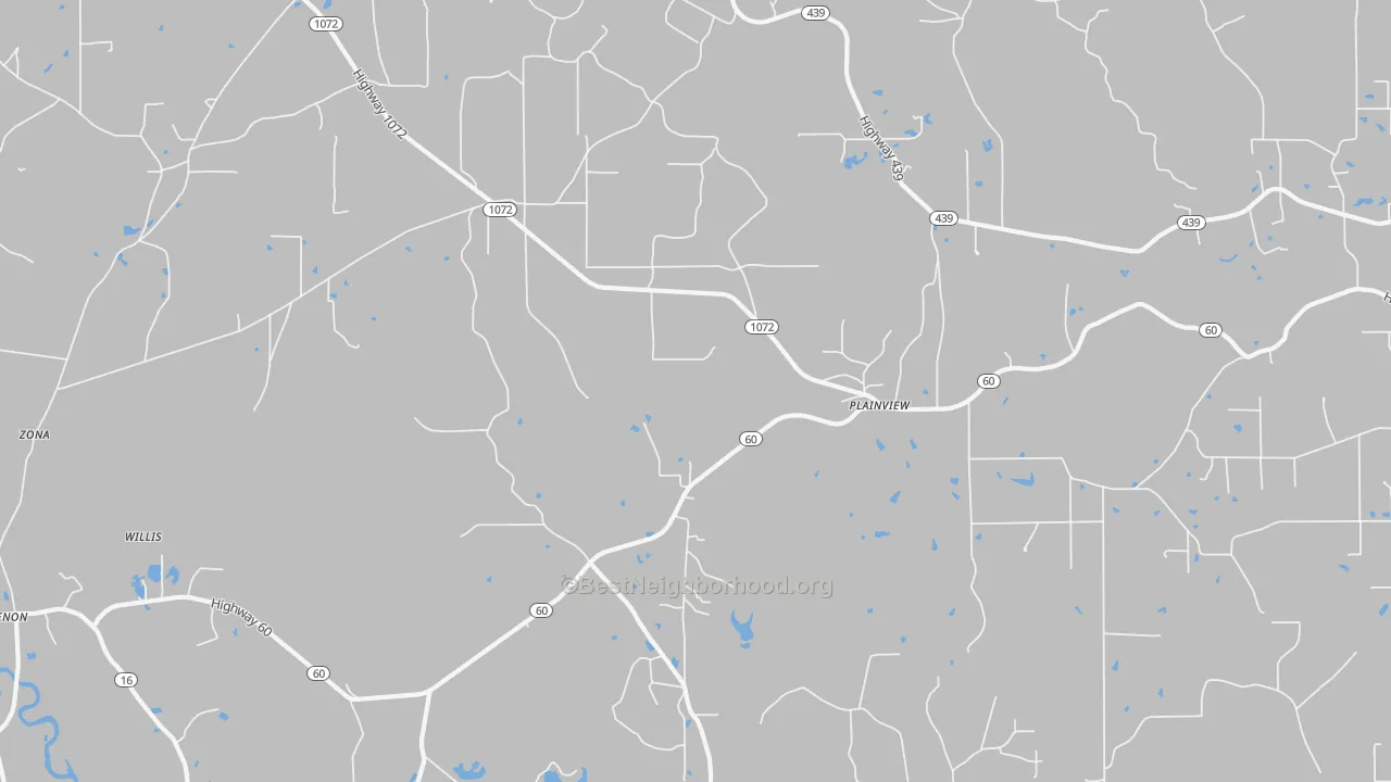 Transit Grade map of Plainview, LA
