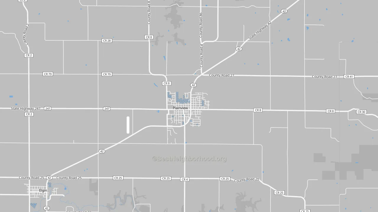 Transit Grade map of Plainview, MN