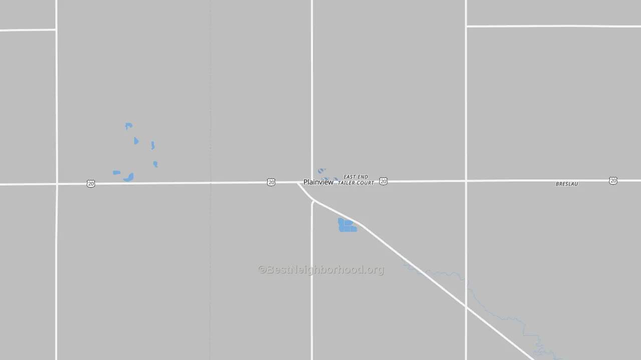 Transit Grade map of Plainview, NE