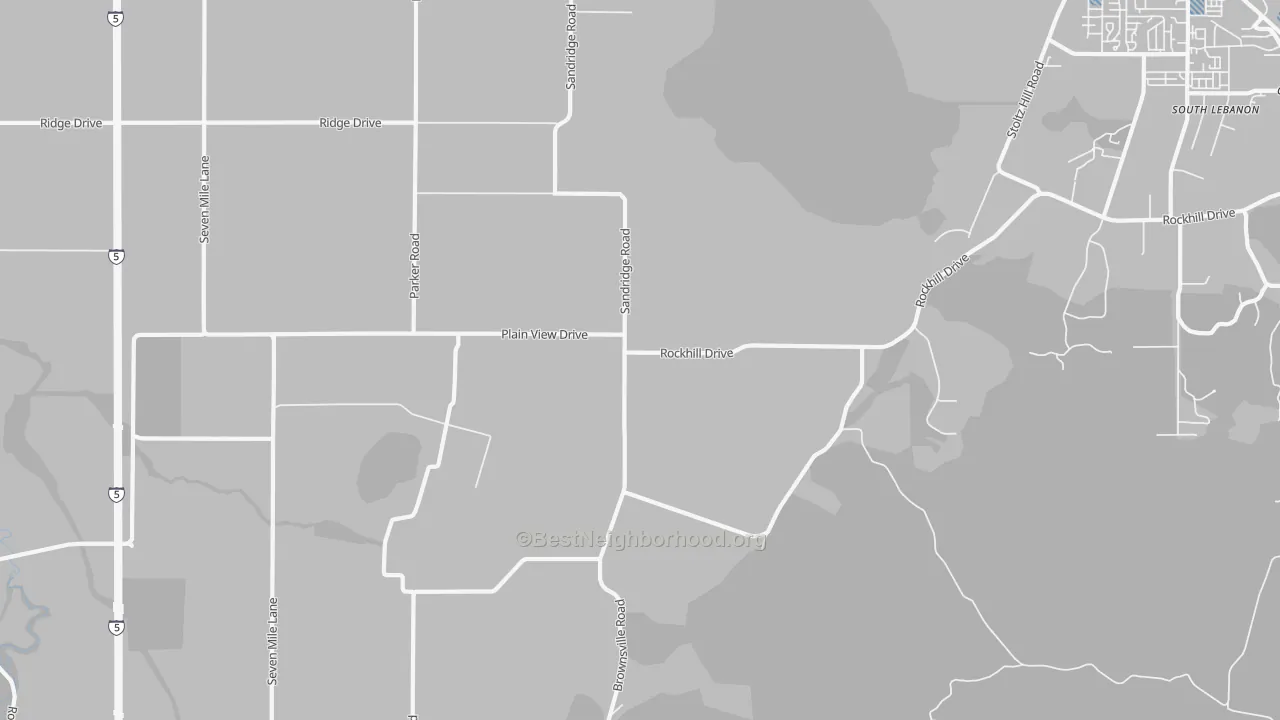 Transit Grade map of Plainview, OR