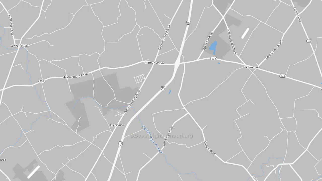 Transit Grade map of Plainview, PA