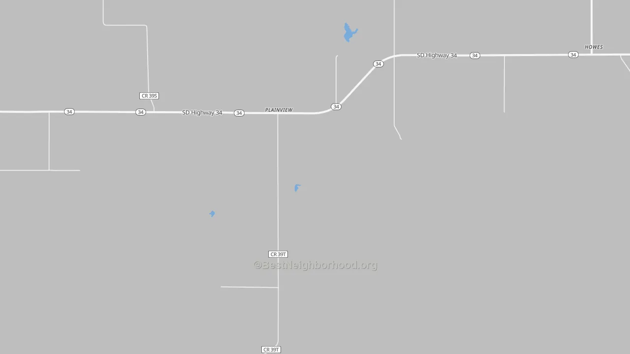 Transit Grade map of Plainview, SD