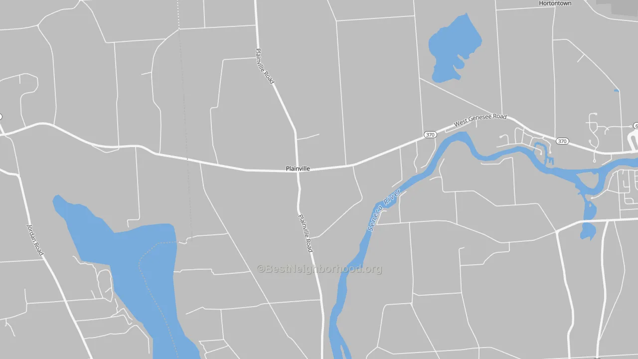 Transit Grade map of Plainville, NY