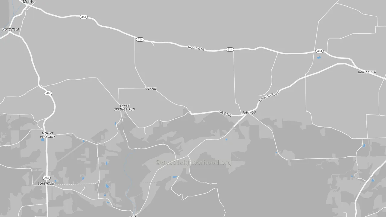 Transit Grade map of Plank, PA