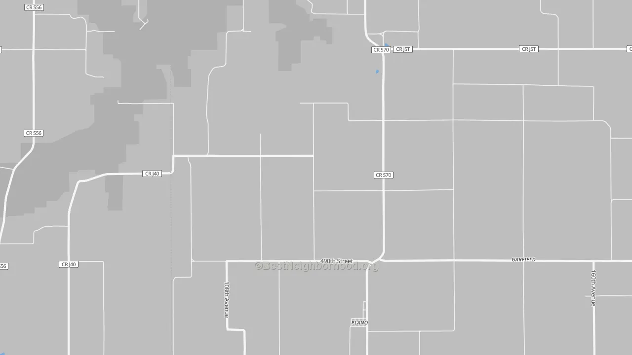 Transit Grade map of Plano, IA