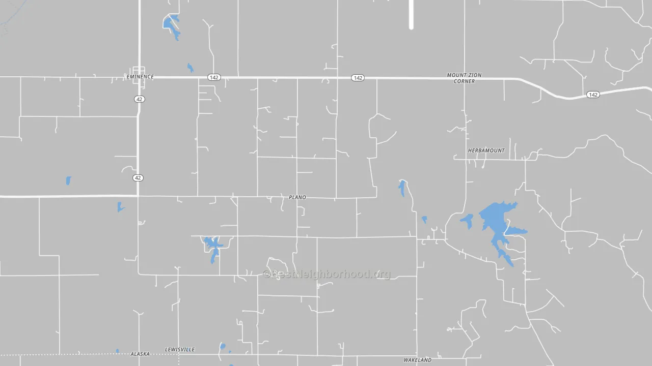 Transit Grade map of Plano, IN