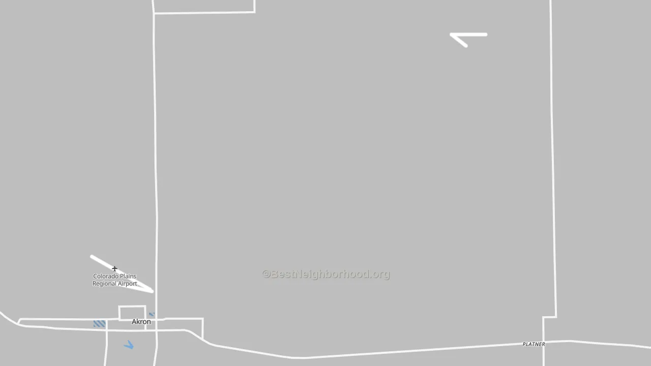 Transit Grade map of Platner, CO
