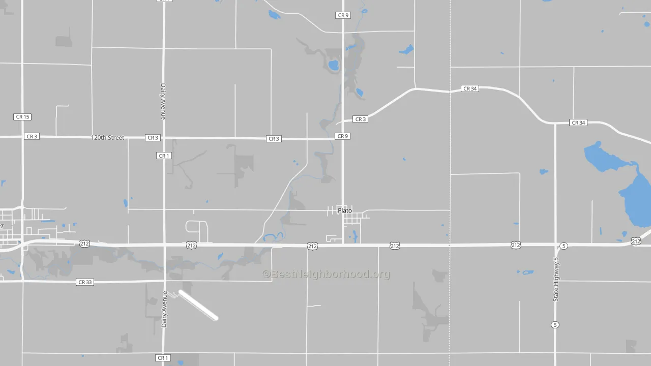 Transit Grade map of Plato, MN