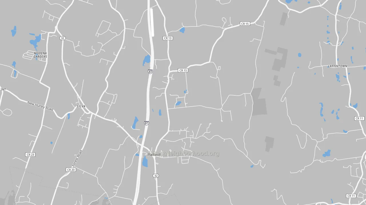 Transit Grade map of Plattekill, NY