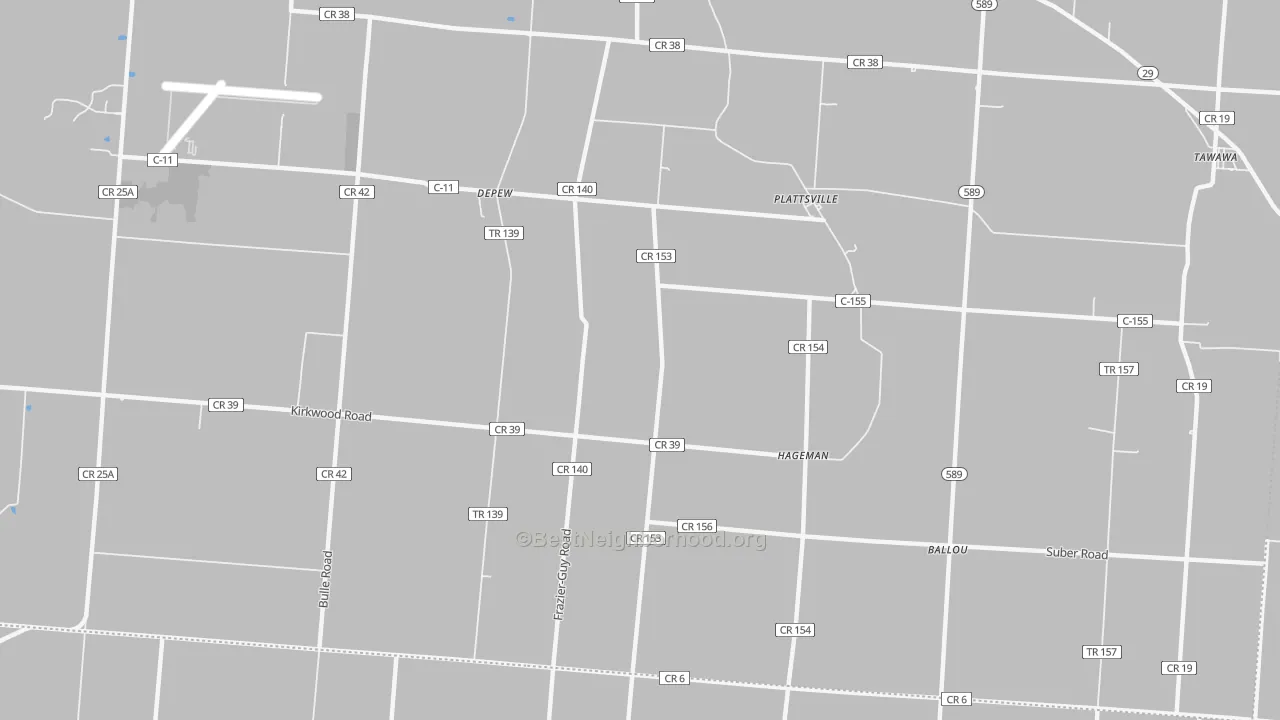 Transit Grade map of Plattsville, OH