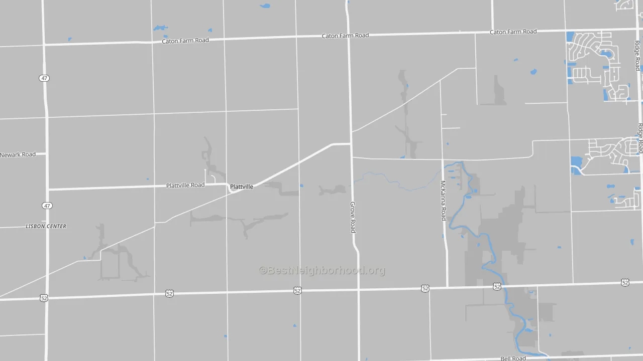 Transit Grade map of Plattville, IL