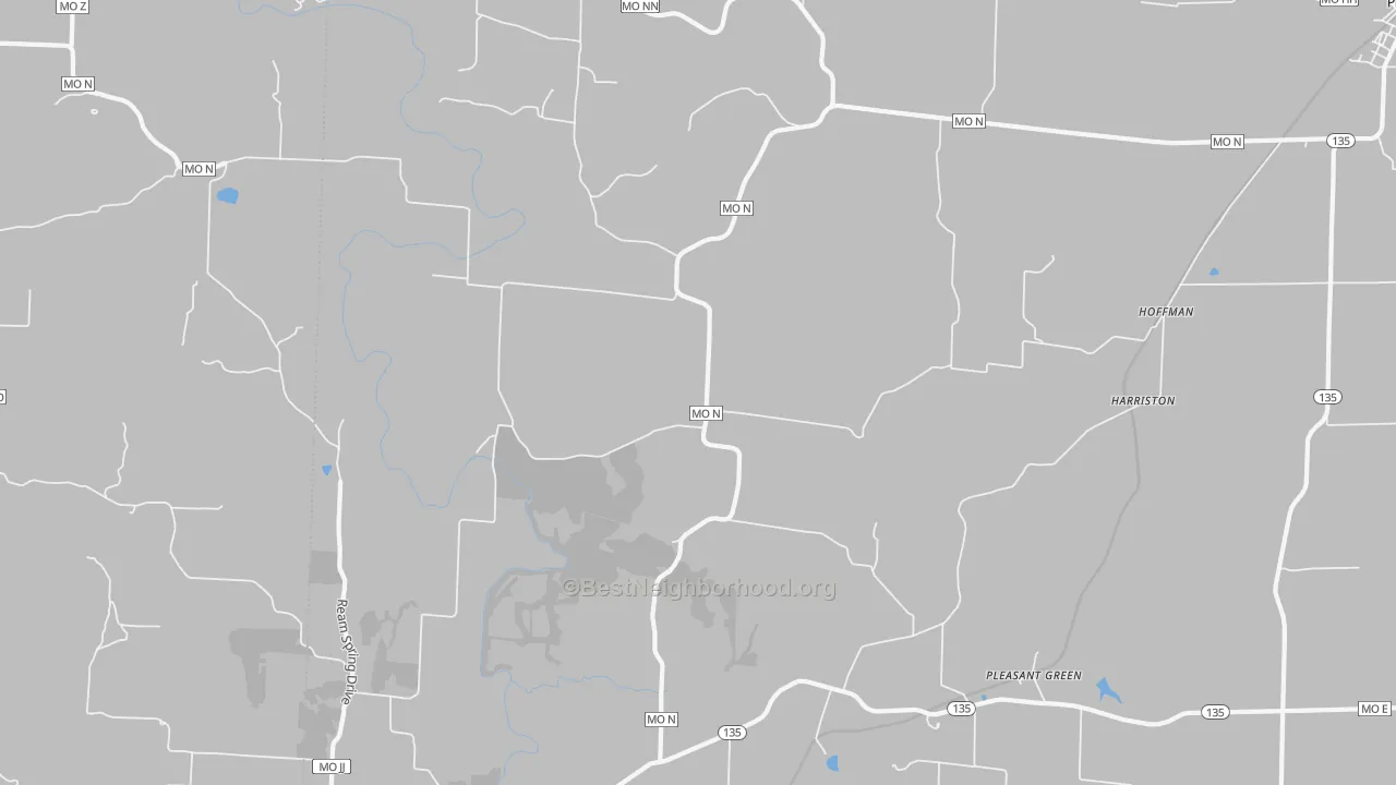 Transit Grade map of Pleasant Green, MO