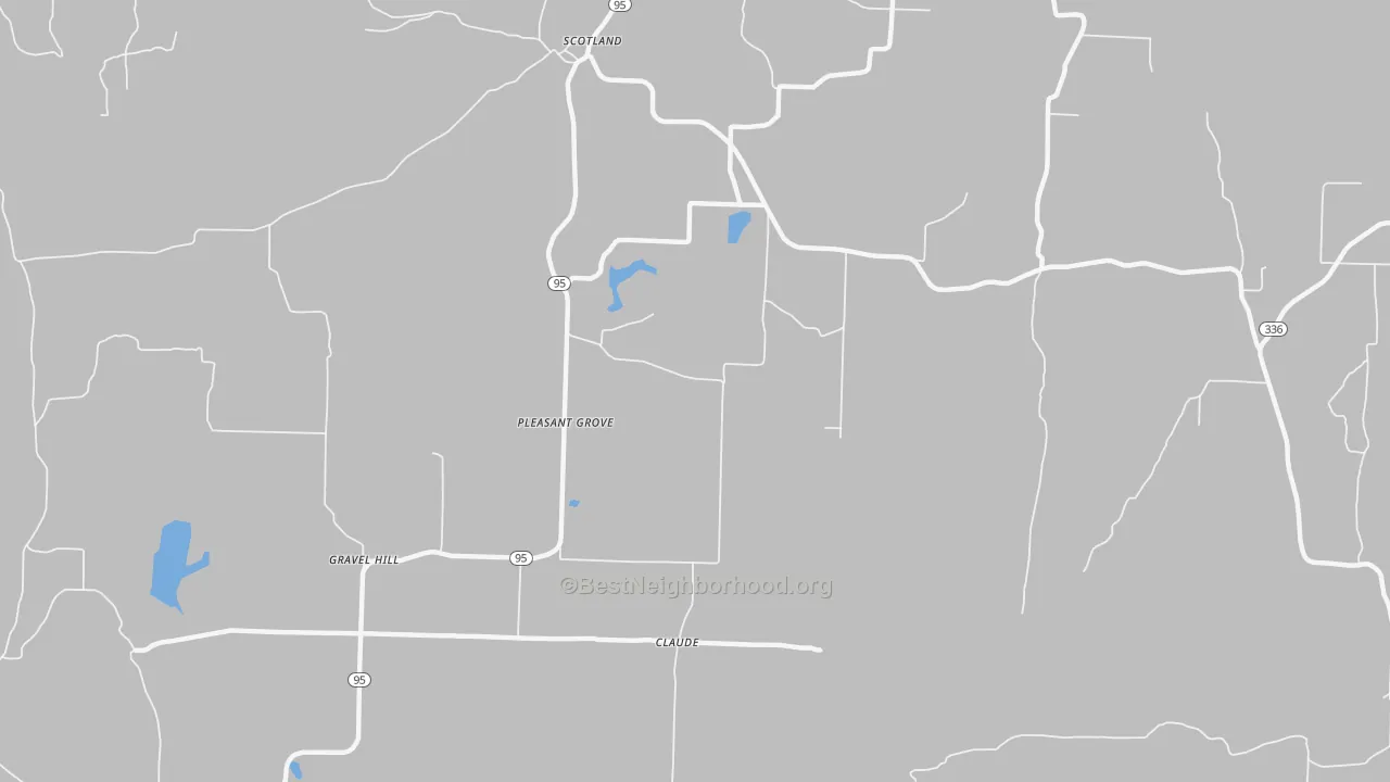 Transit Grade map of Pleasant Grove, AR