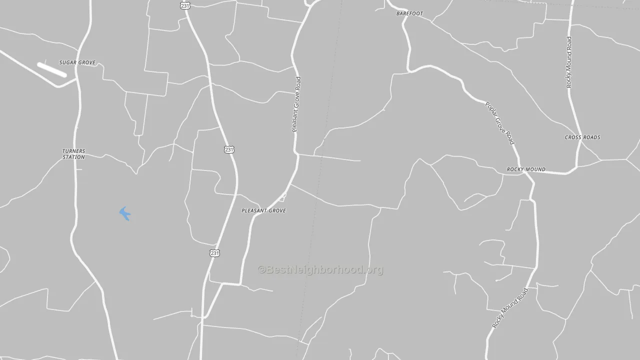 Transit Grade map of Pleasant Grove, TN