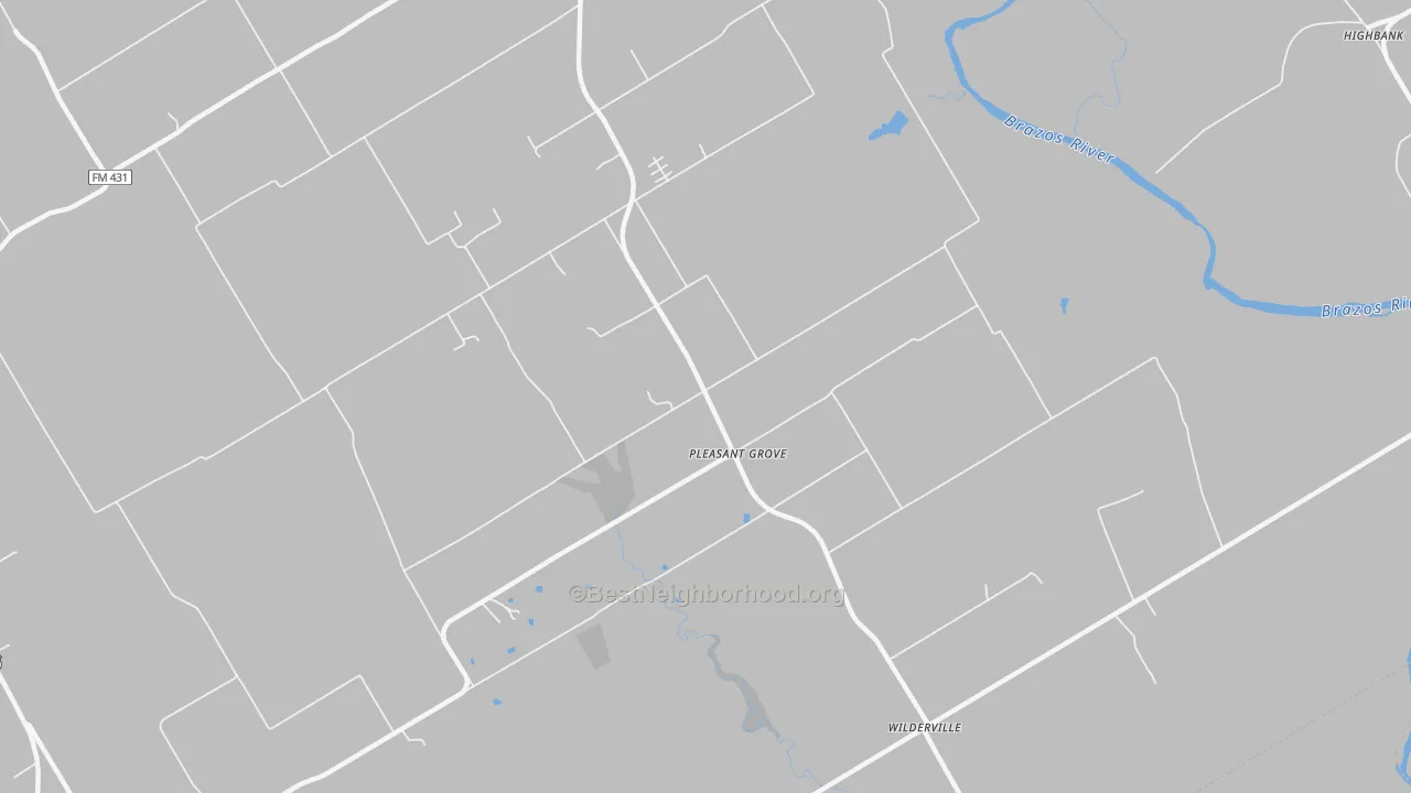 Transit Grade map of Pleasant Grove, TX