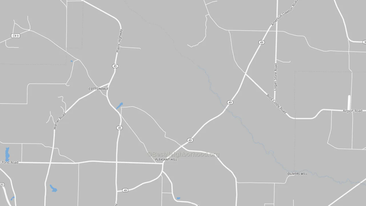 Transit Grade map of Pleasant Hill, GA
