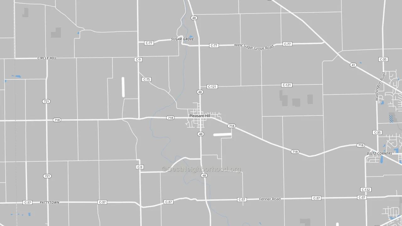 Transit Grade map of Pleasant Hill, OH