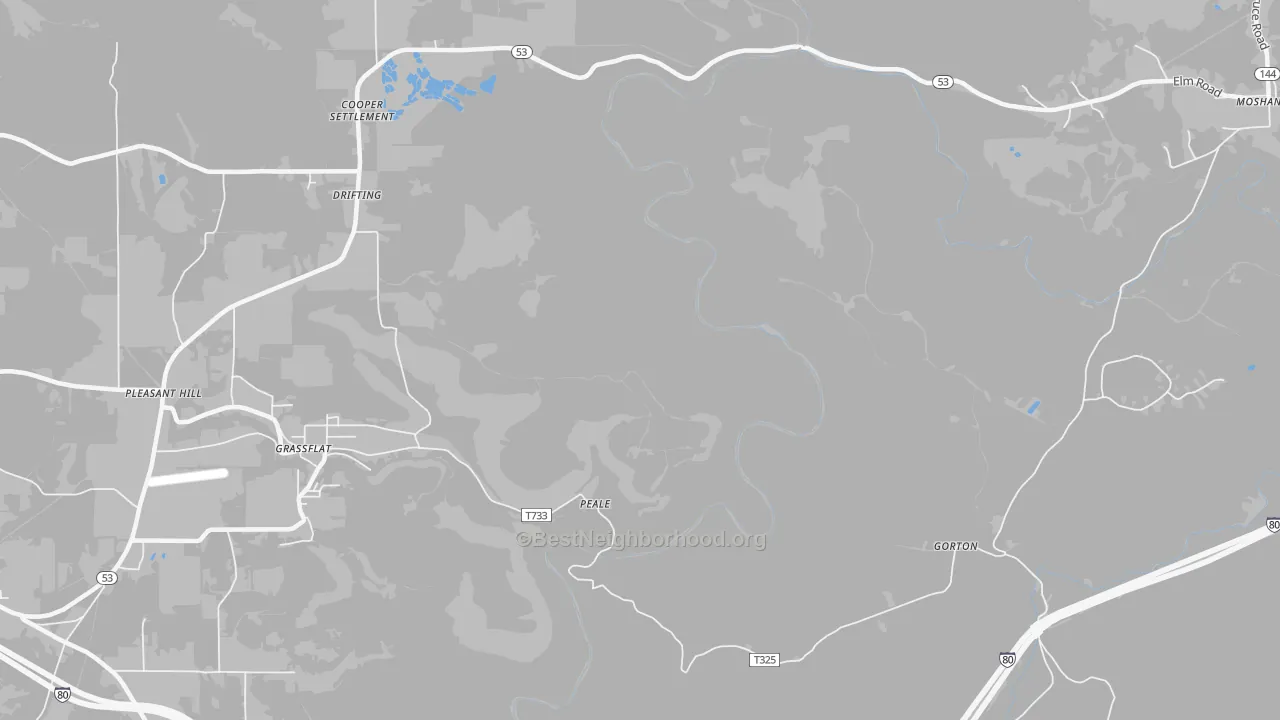 Transit Grade map of Pleasant Hill, PA