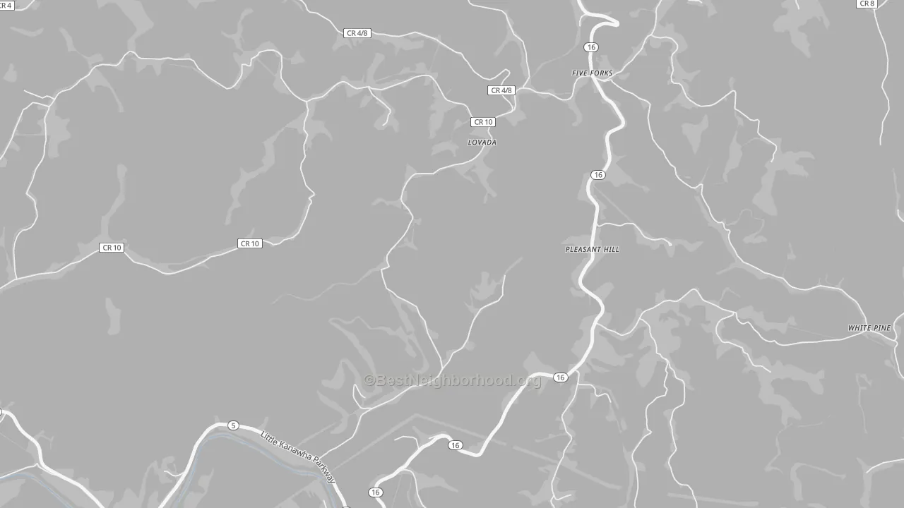 Transit Grade map of Pleasant Hill, WV