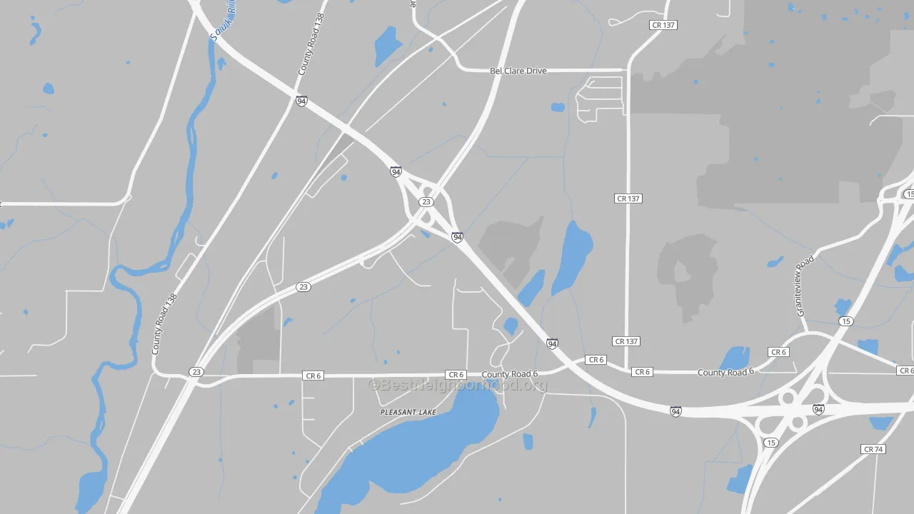Transit Grade map of Pleasant Lake, MN
