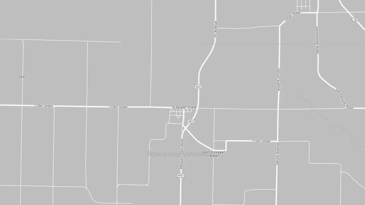 Transit Grade map of Pleasant Plain, IA