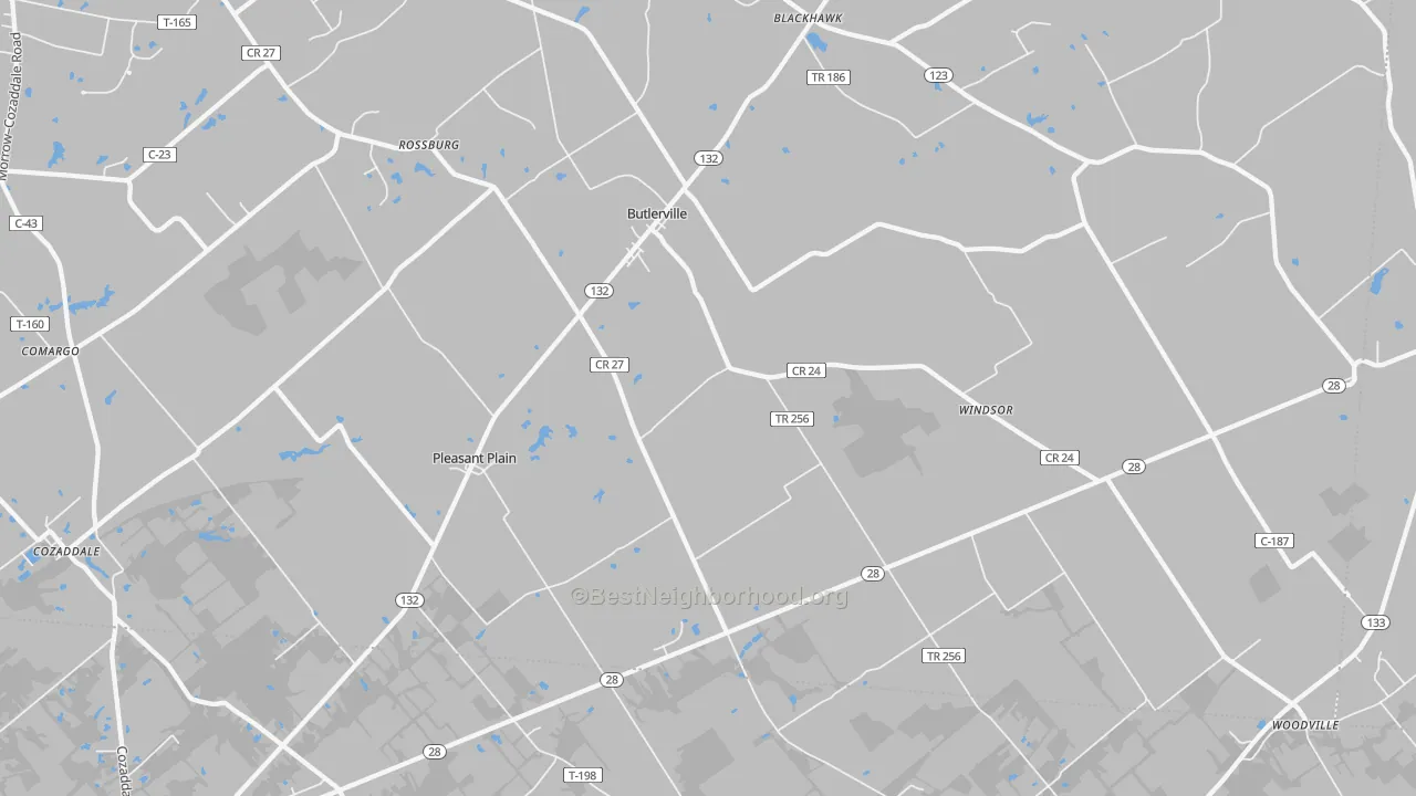 Transit Grade map of Pleasant Plain, OH