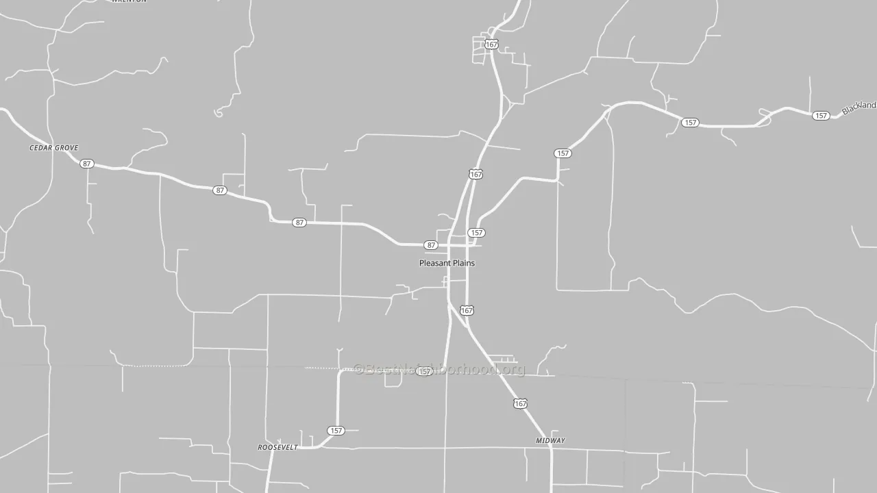Transit Grade map of Pleasant Plains, AR