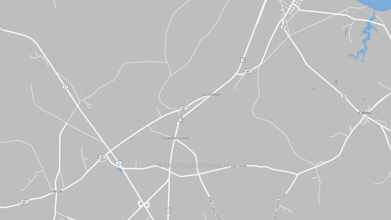Transit Grade map of Pleasant Plains, NC