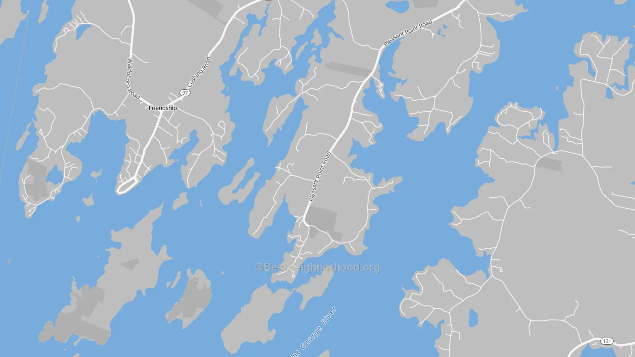 Transit Grade map of Pleasant Point, ME