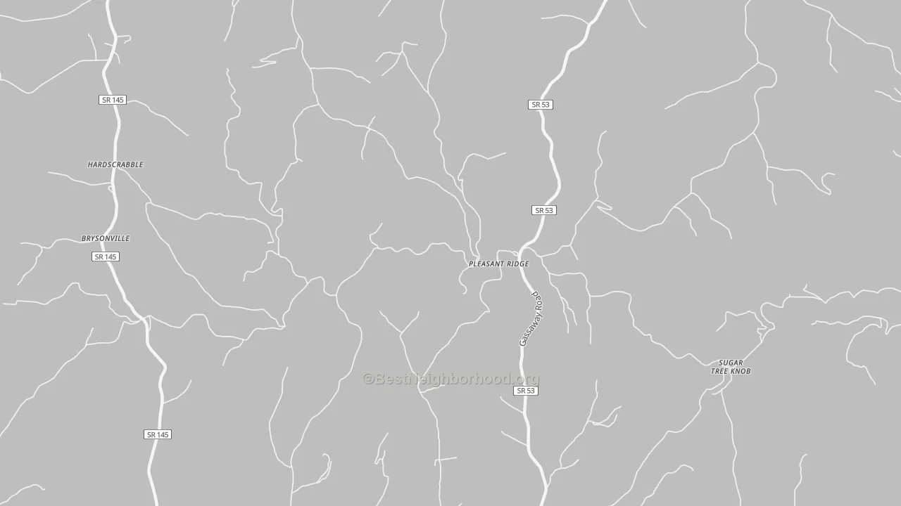 Transit Grade map of Pleasant Ridge, TN