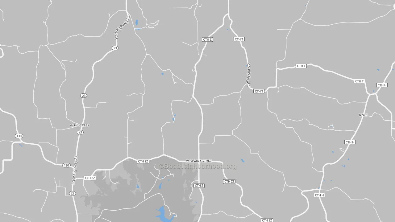 Transit Grade map of Pleasant Ridge, WI