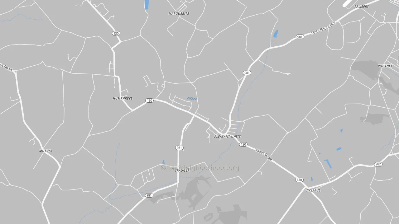 Transit Grade map of Pleasant Unity, PA