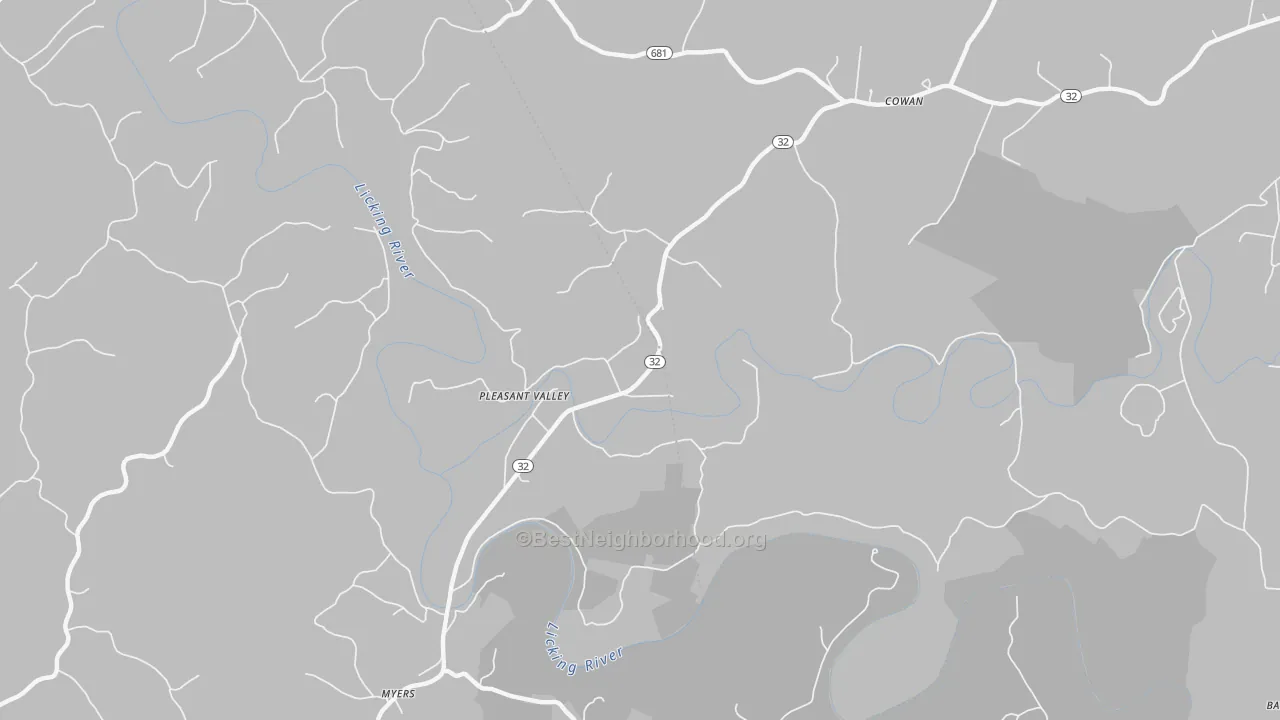 Transit Grade map of Pleasant Valley, KY