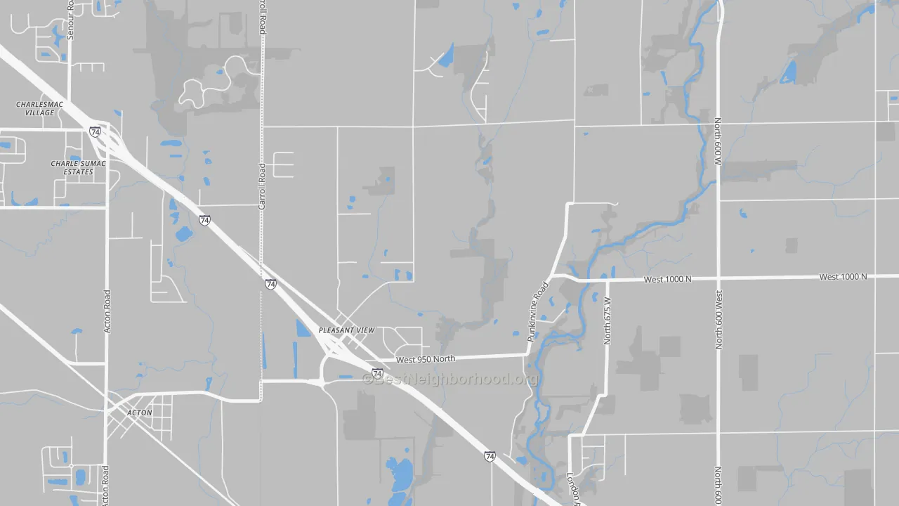 Transit Grade map of Pleasant View, IN