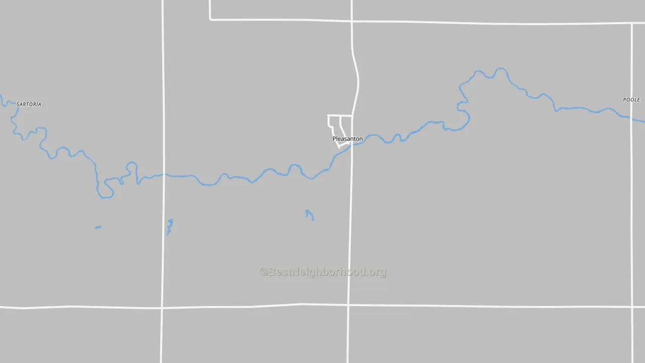 Transit Grade map of Pleasanton, NE