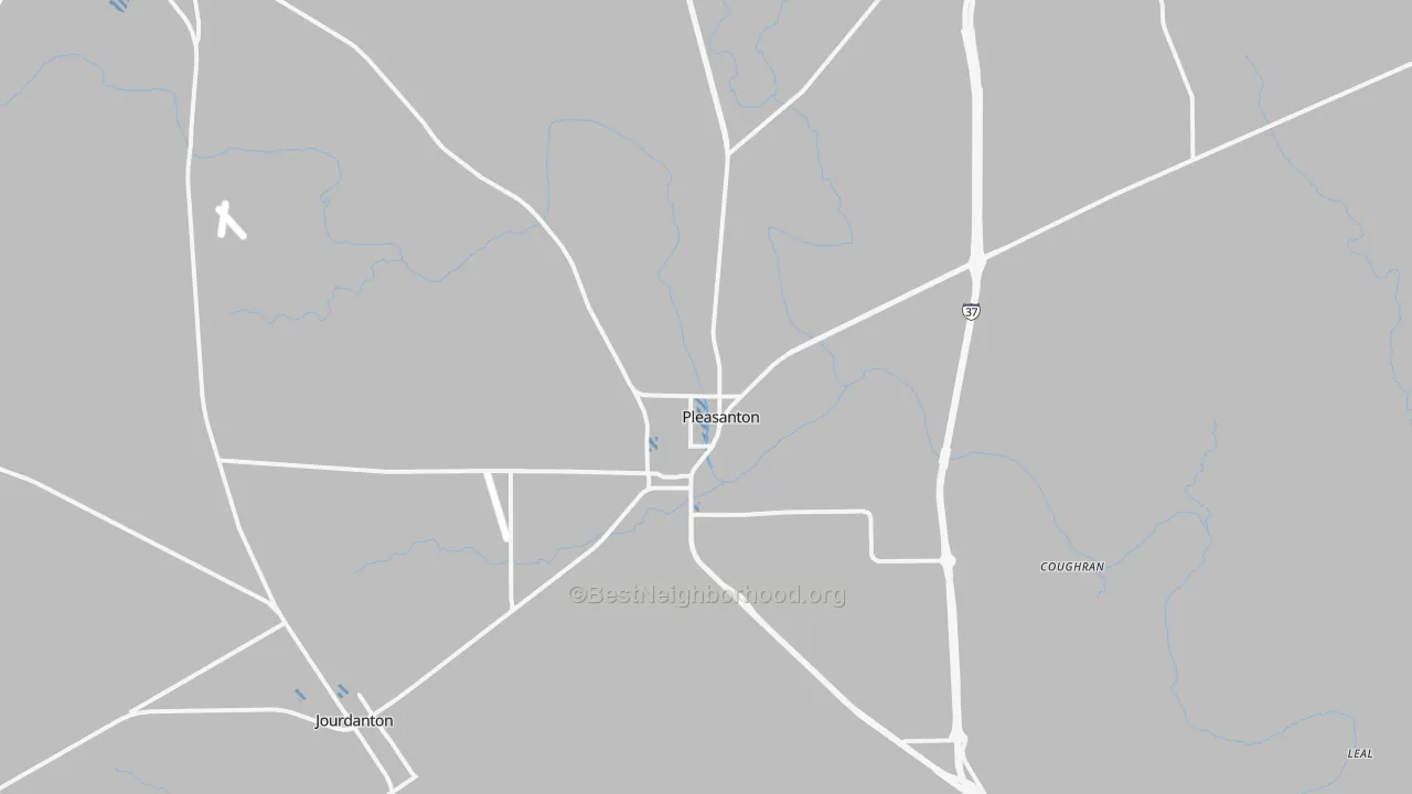 Transit Grade map of Pleasanton, TX