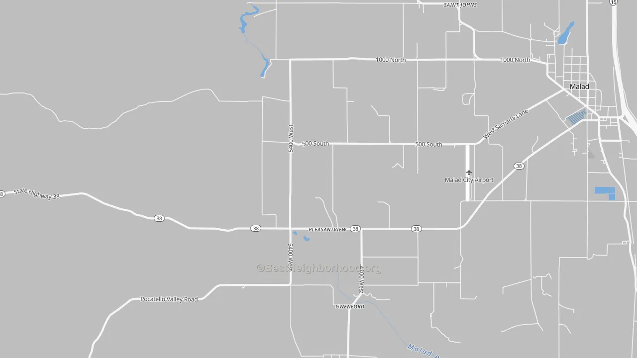 Transit Grade map of Pleasantview, ID