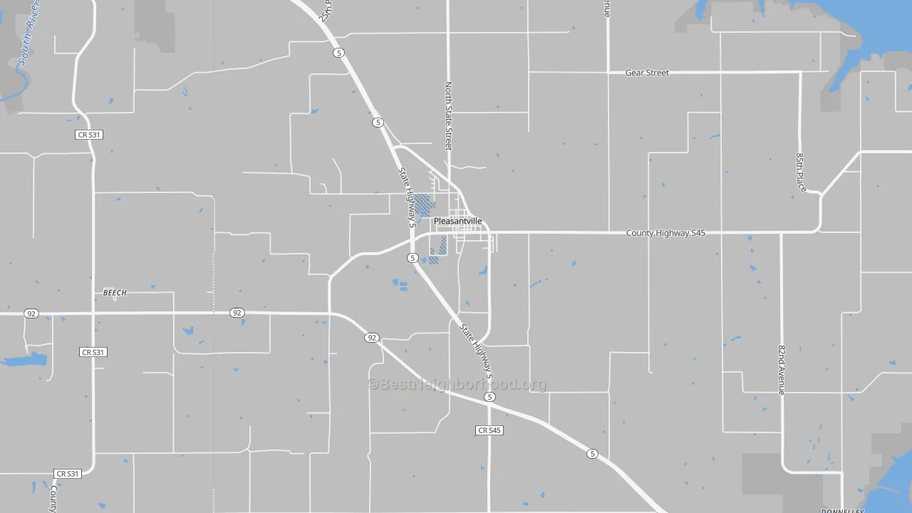 Transit Grade map of Pleasantville, IA