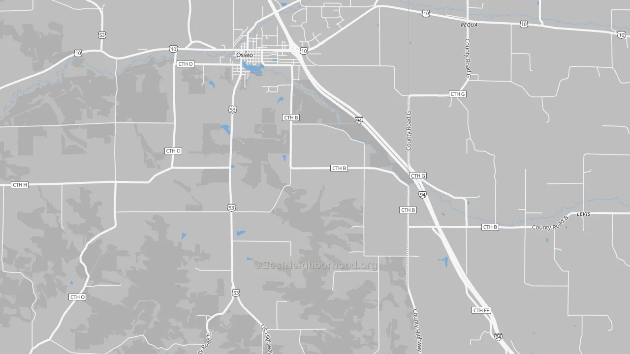 Transit Grade map of Pleasantville, WI