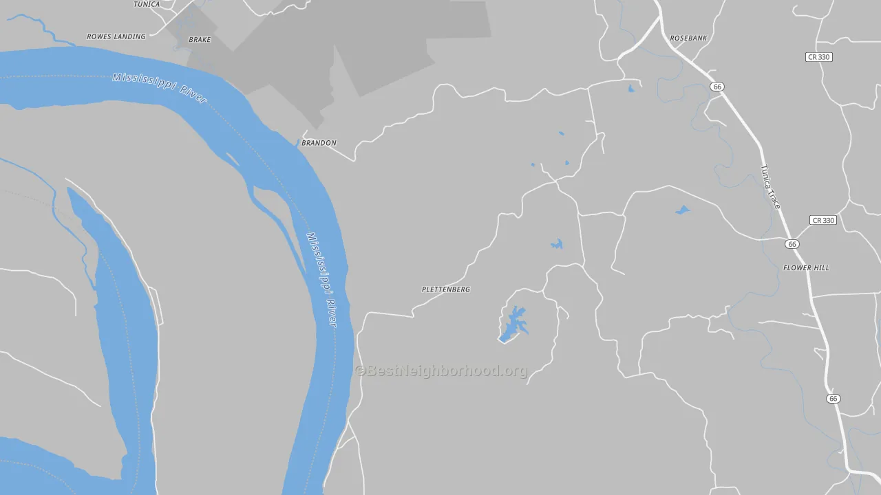 Transit Grade map of Plettenberg, LA