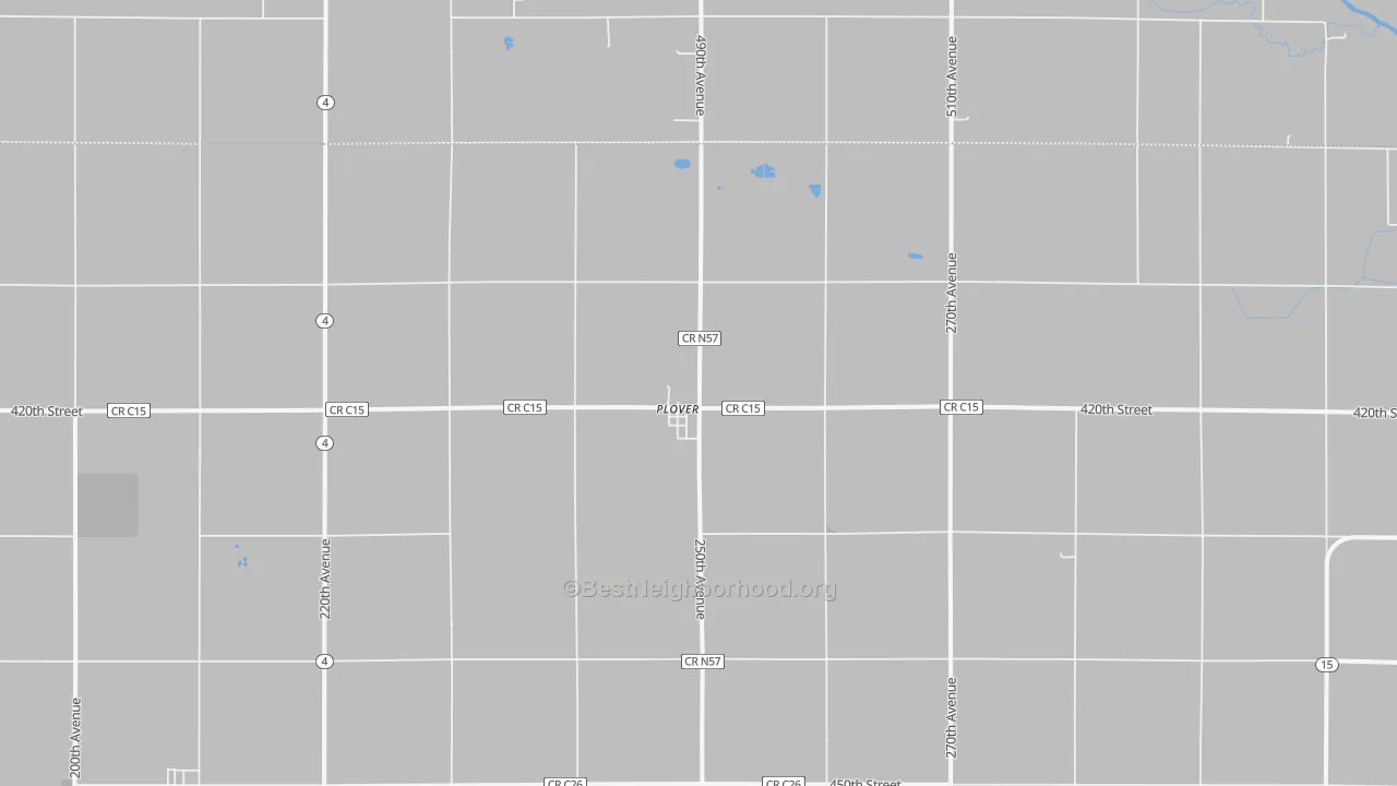 Transit Grade map of Plover, IA