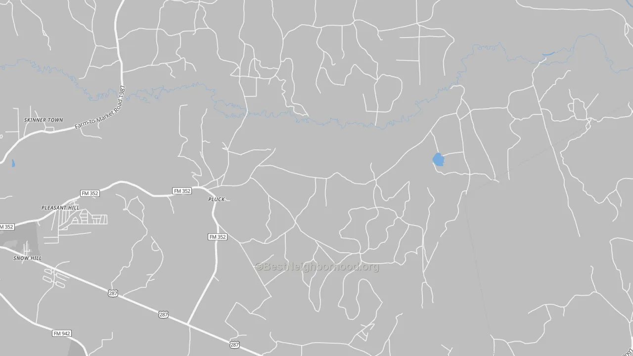Transit Grade map of Pluck, TX