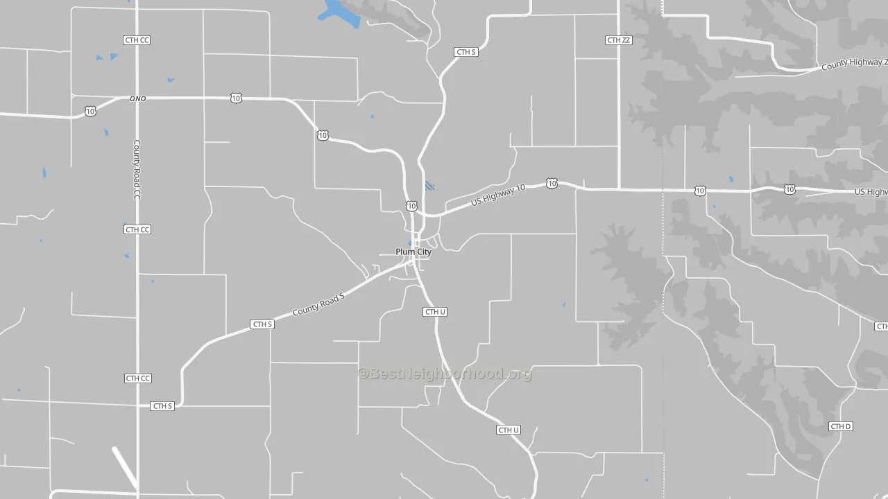 Transit Grade map of Plum City, WI