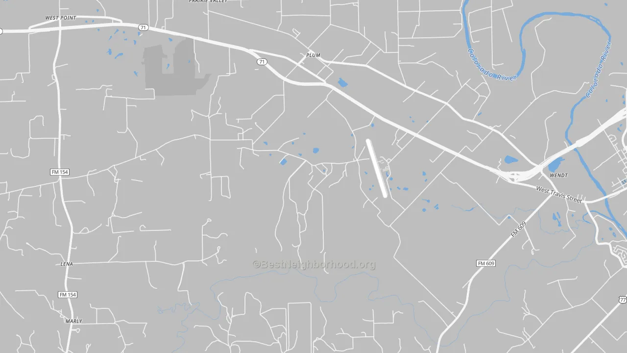 Transit Grade map of Plum, TX