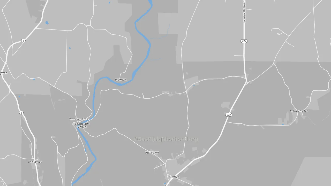 Transit Grade map of Plumer, PA