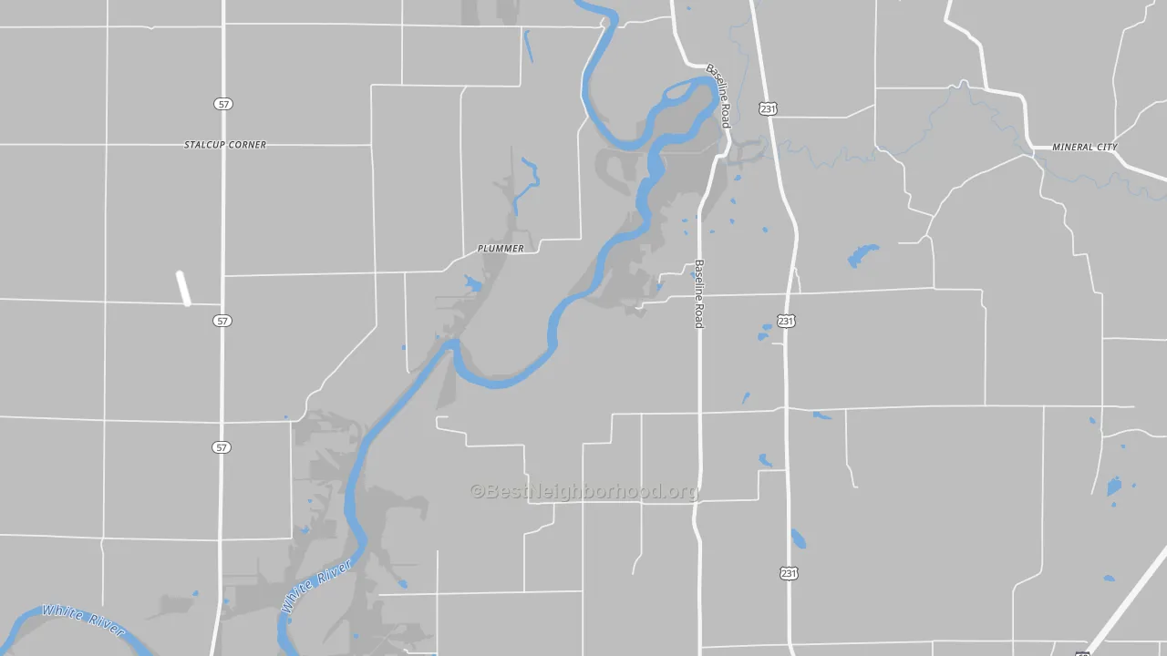 Transit Grade map of Plummer, IN
